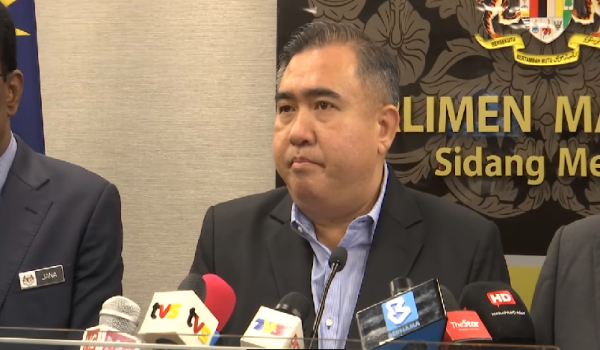 Menteri Pengangkutan, Anthony Loke/RTM